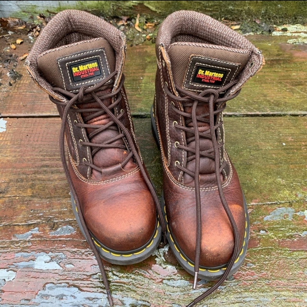 Doc. Martens steel toed boots